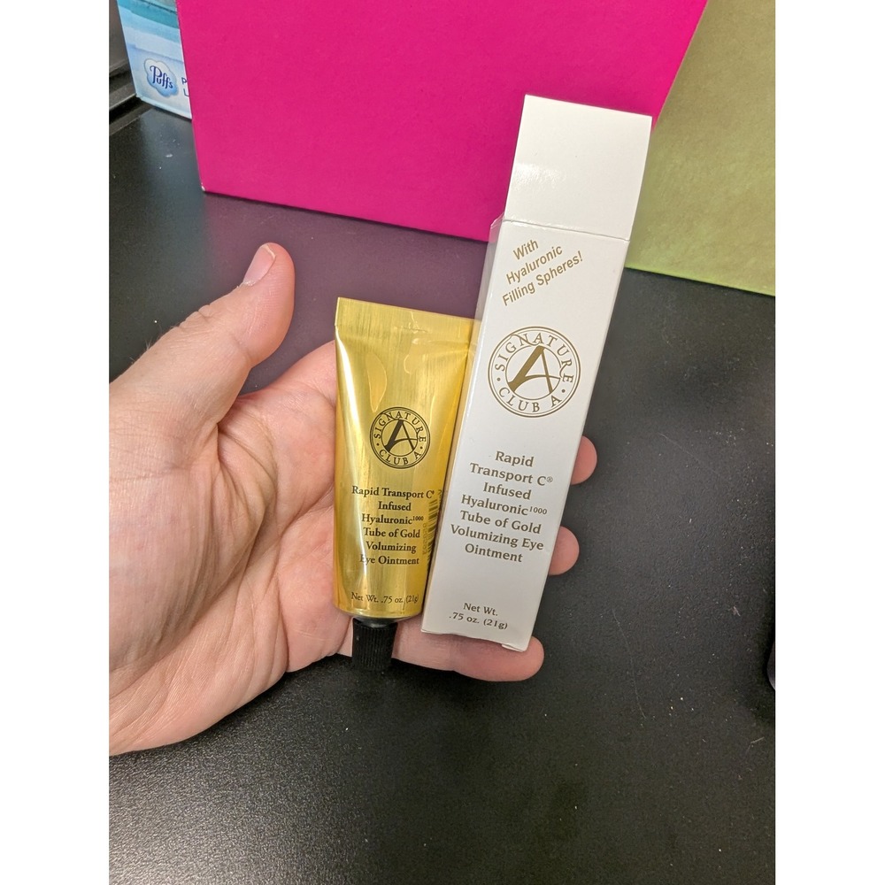 Signature Club A Eye Ointment Gold Hyaluronic Infused Volumizing .75oz